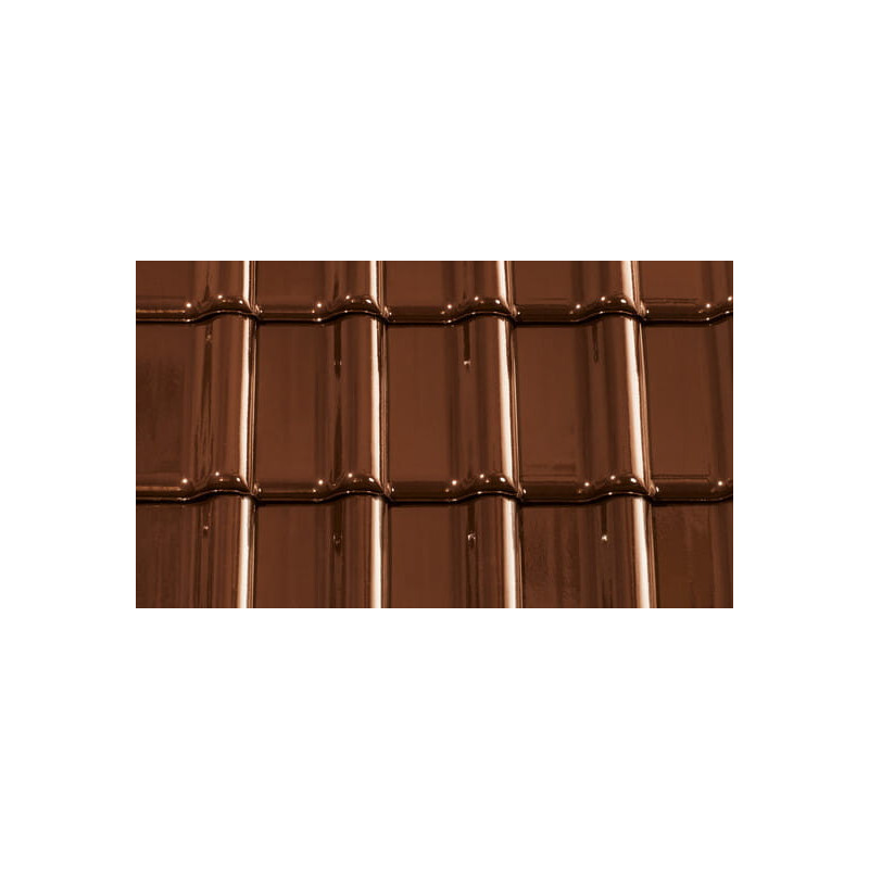 CREATON Dachówka ceramiczna wielkiego formatu TITANIA NOBLESSE brązowa glazurowana