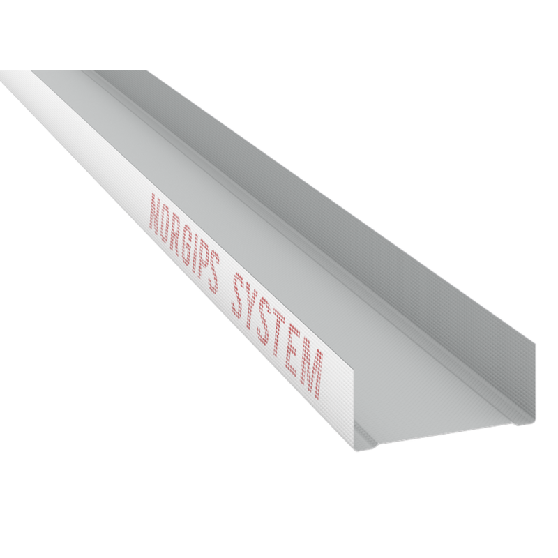 NORGIPS Profil poziomy UW 100 SUPER o gr. blachy 0,6 mm (C3)
