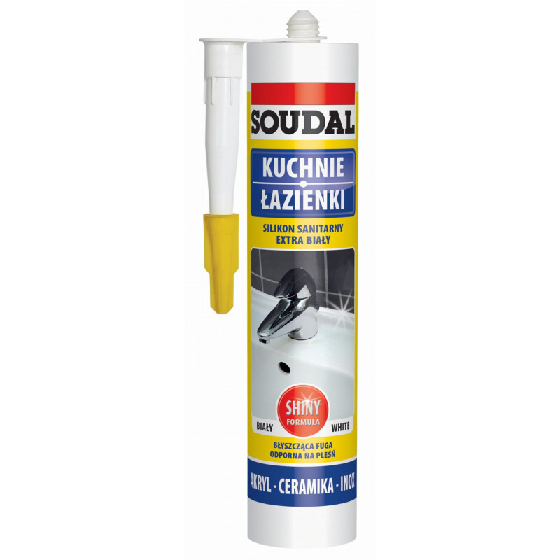 SOUDAL Silikon sanitarny extra biały (280 ml)