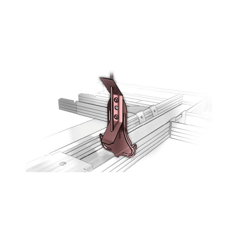 Wieszak płaski ze sprężyną