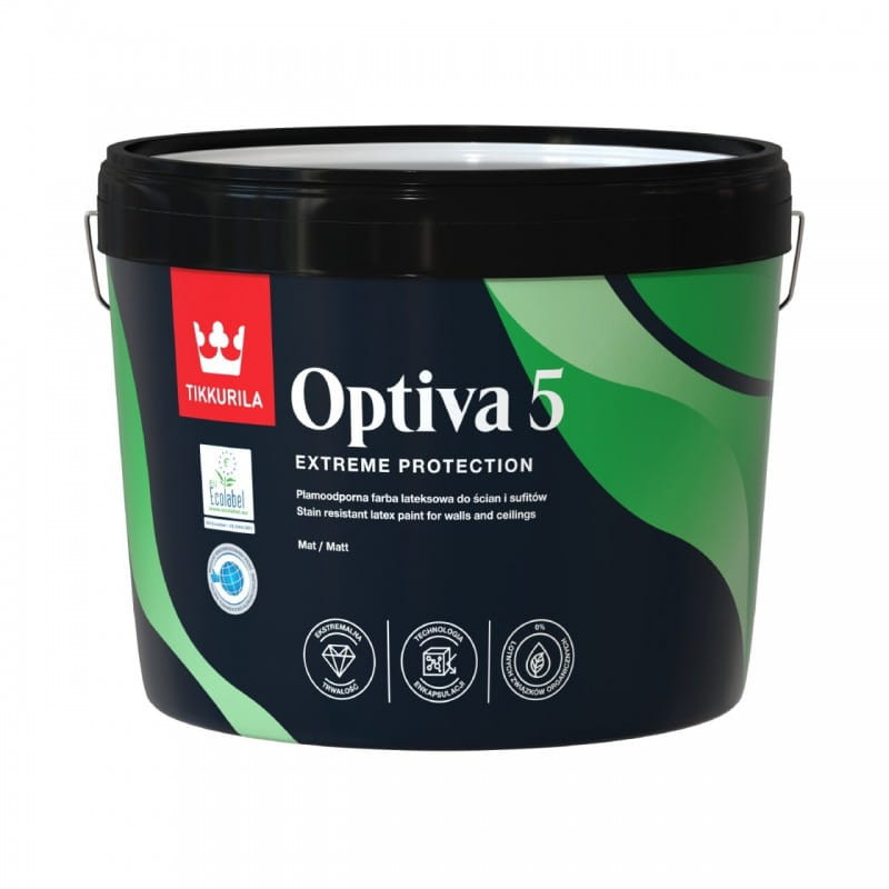 TIKKURILA Lateksowa farba akrylowo-kompozytowa Optiva Matt [5] (farba mieszalnikowa 18 l)