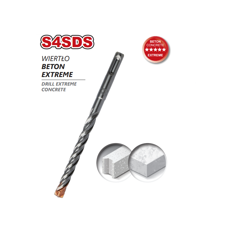 Wiertło BETON EXTREME S4SDS 10210