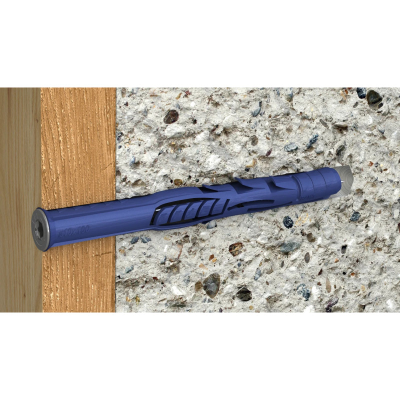 RAWLPLUG Kołek ramowy z ocynkowanym wkrętem z łbem stożkowym R-FF1 8x100 mm - opakowanie kartonowe - 50 szt.