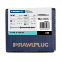 RAWLPLUG Kołek ramowy z kołnierzem z ocynkowanym wkrętem z łbem heksagonalnym R-FF1 10x300  mm - opakowanie kartonowe- 10 szt.