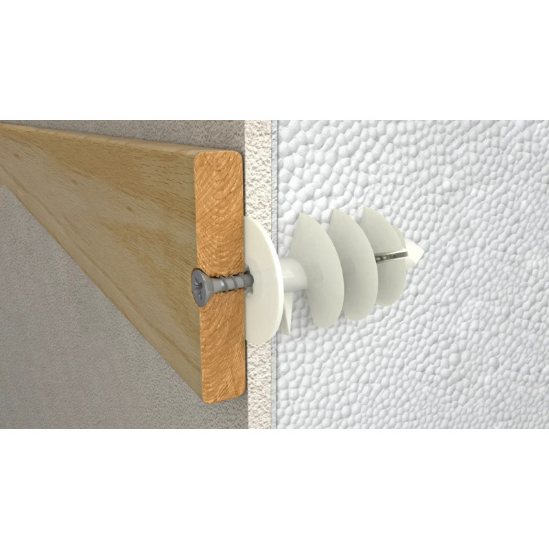 RAWLPLUG Kołki do zamocowań styropianu i wełny mineralnej R-ISO-PLUG 80 mm - opakowanie kartonowe - 40 szt.