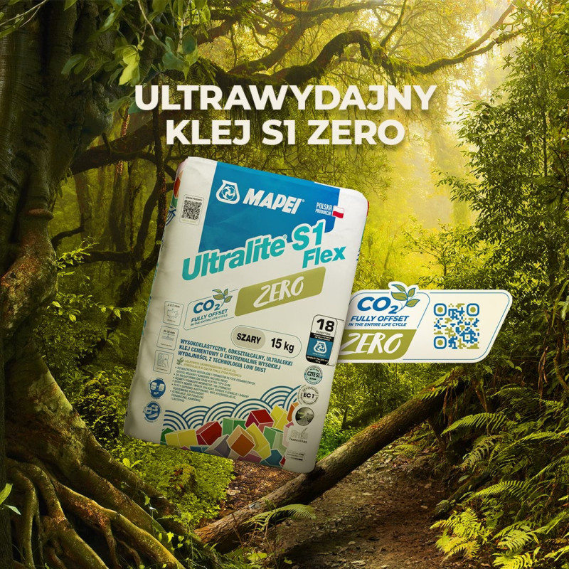 MAPEI Klej wysokoodkształcalny do ekstremalnych zastosowań ULTRALITE S1 FLEX ZERO szary 15 kg