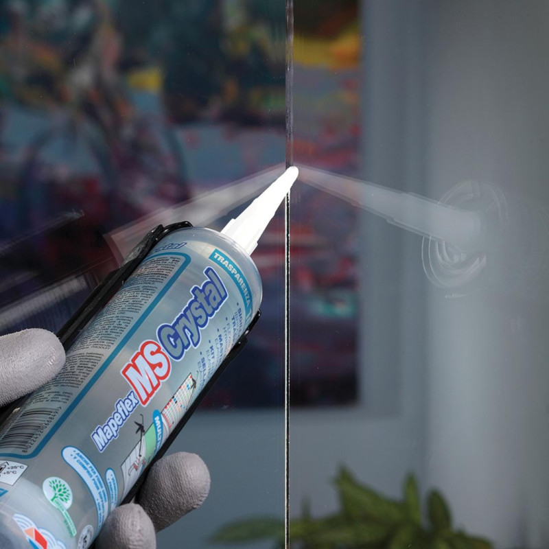 MAPEI Klej i uszczelniacz hydrofobowy uniwersalny MAPEFLEX MS CRYSTAL 300 ml