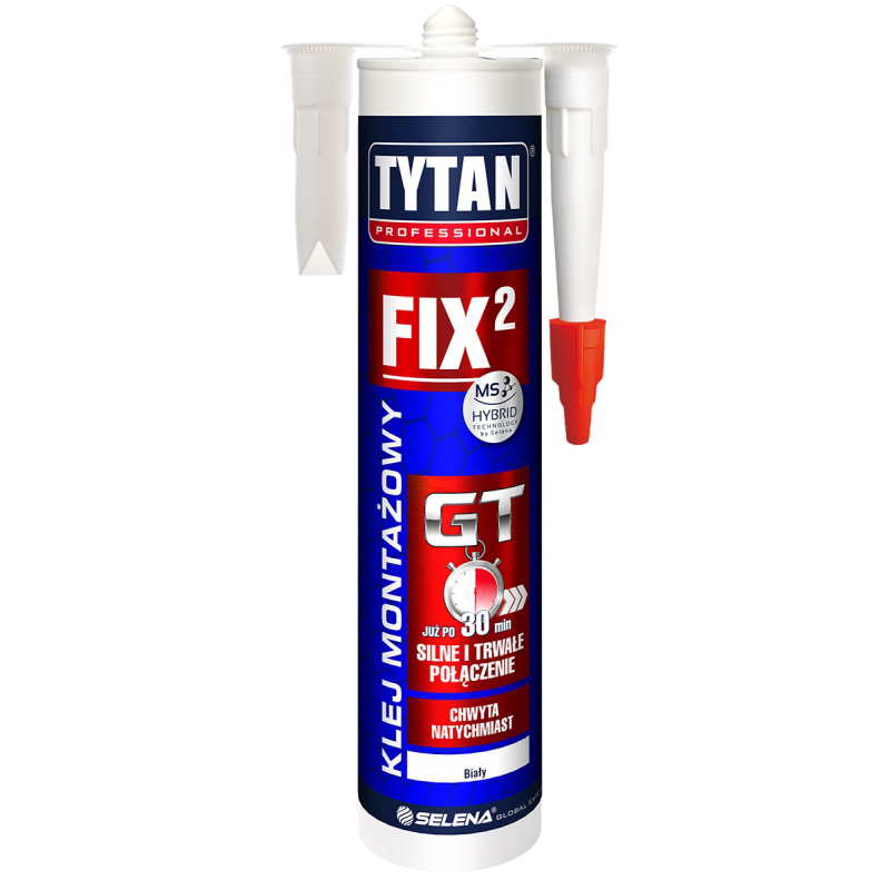 TYTAN Szybki i silny klej montażowy FIX2 GT 290 ml