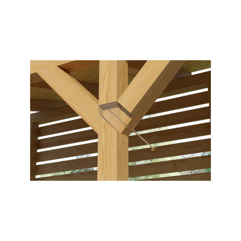 WKRĘT MET Wkręt  do drewna WKCP konstrukcyjny z łbem podkładkowym i gniazdem TX  8,0x240 mm 50 szt/op