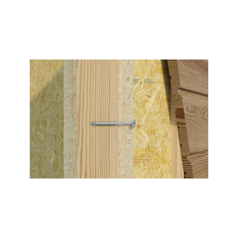 WKRĘT MET Wkręt  do drewna KMWHT konstrukcyjny z łbem stożkowym i gniazdem TX  4,0x50 mm 300 szt/op