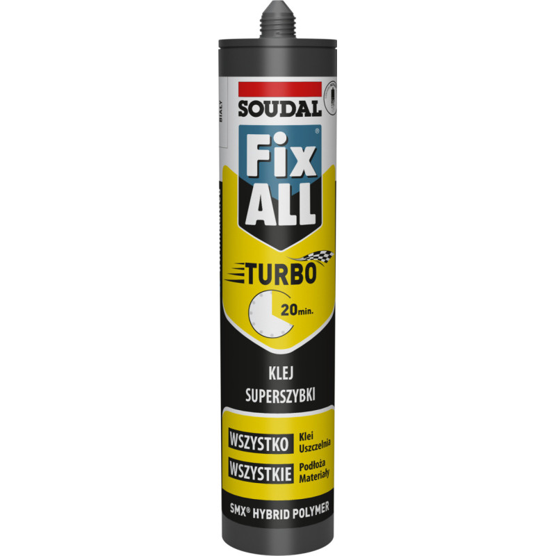 SOUDAL Uszczelniacz hybrydowy FIXALL TURBO biały 290 ml
