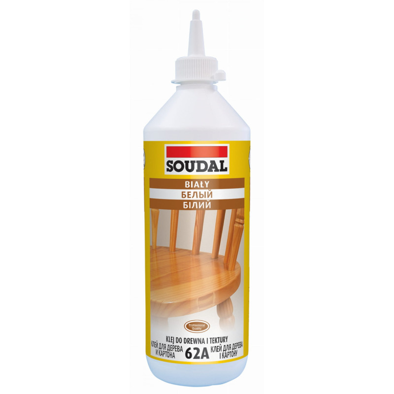 SOUDAL Klej do drewna biały 62A 750 g