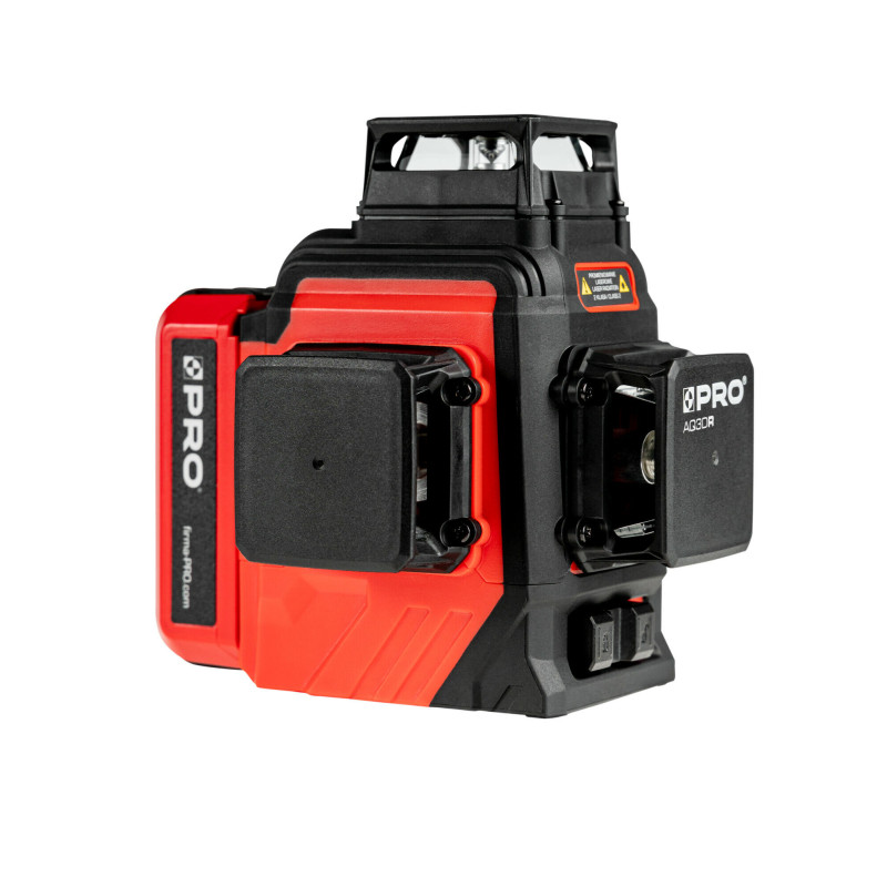 PRO Laser wieloliniowy PRO-AQ3DR (czerwona wiązka) Zestaw PLUS