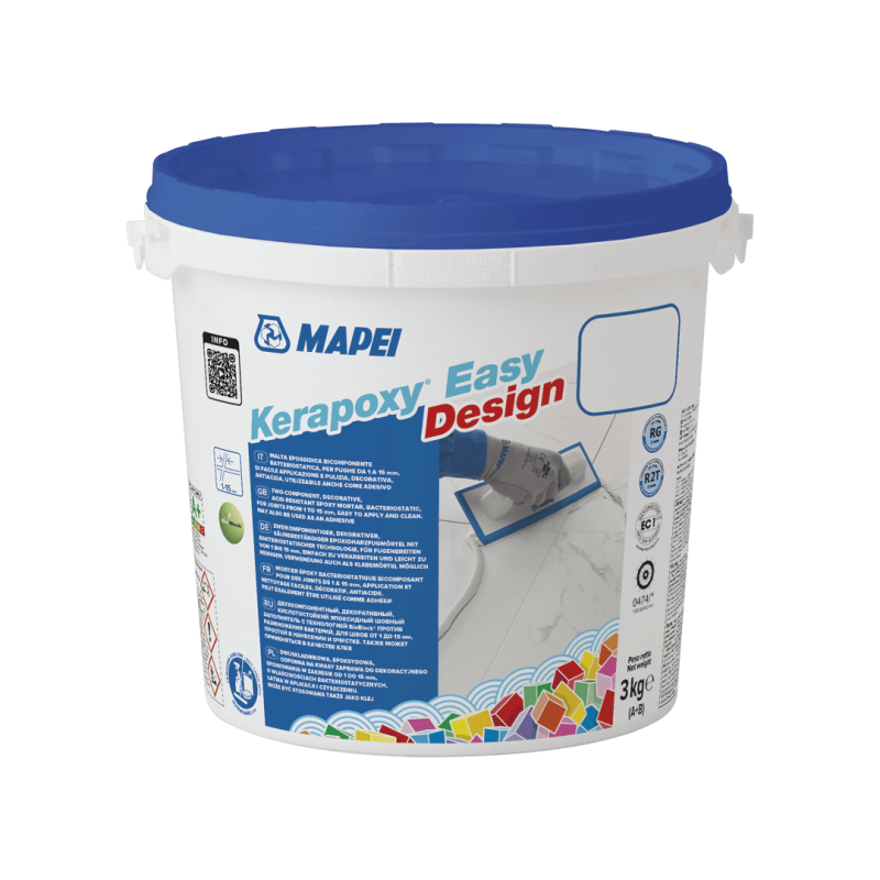 MAPEI Fuga epoksydowa KERAPOXY EASY DESIGN 700 + MAPECOLOR METALLIC MOONLIGHT 3kg