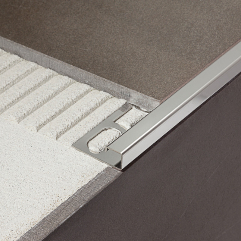 MAPEI Profile narożne zewnętrzne z aluminium CERFIX PROANGLE Q | Kolor: anodowany tytan| Wysokość 9 mm