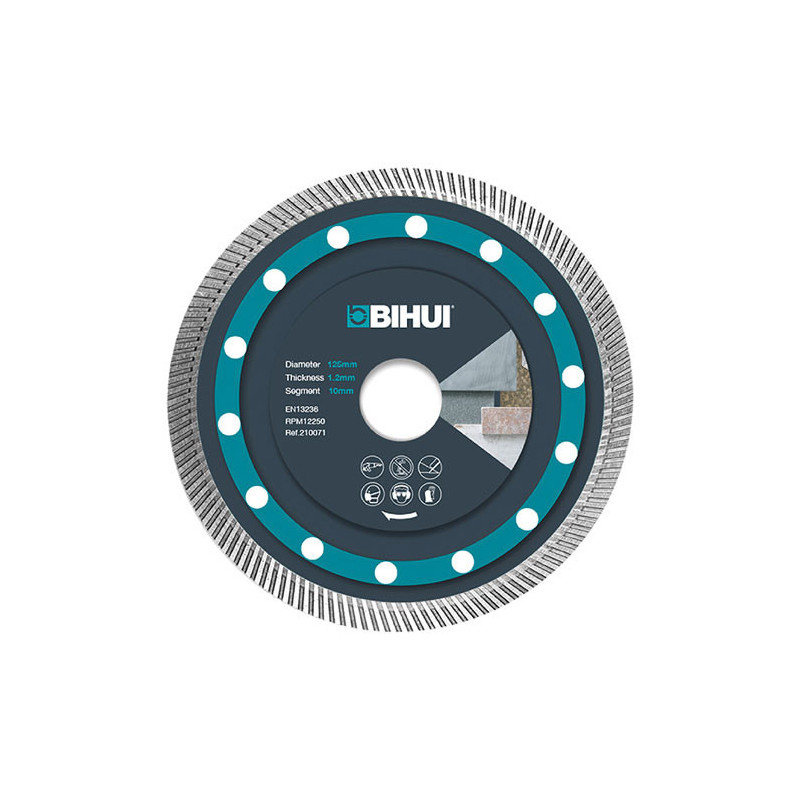 BIHUI Tarcza Diamentowa SUPER THIN do płytek, kamienia i marmuru 125 mm
