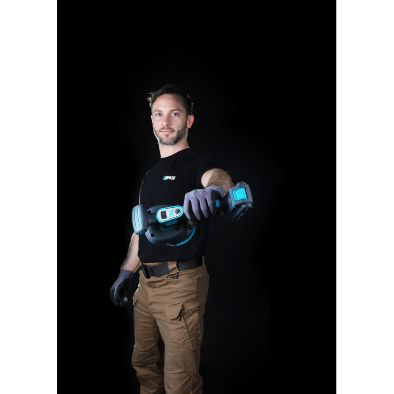 BIHUI Dobijak wibracyjny do płytek select cyfrowy wyświetlacz udźwig 35 kg ( przyssawka wibracyjna i baterią)