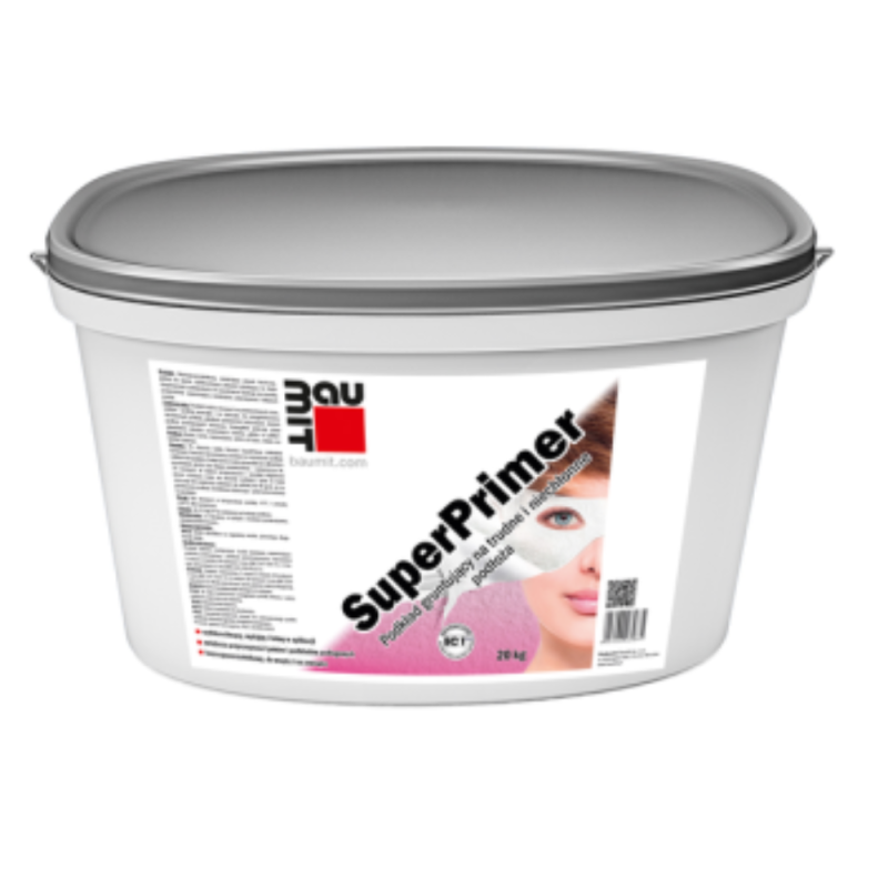 BAUMIT Podkład gruntujący z piaskiem kwarcowym na trudne i niechłonne podłoża SuperPrimer 20 kg
