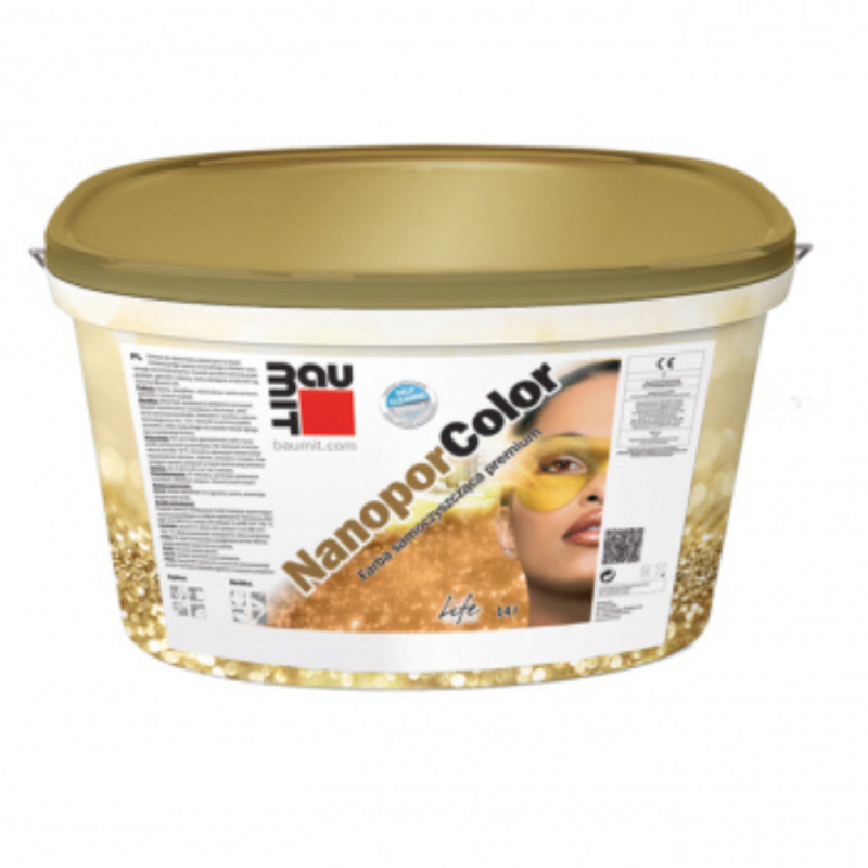 BAUMIT Farba elewacyjna samoczyszcząca Premium NanoporColor (biały 14 l)