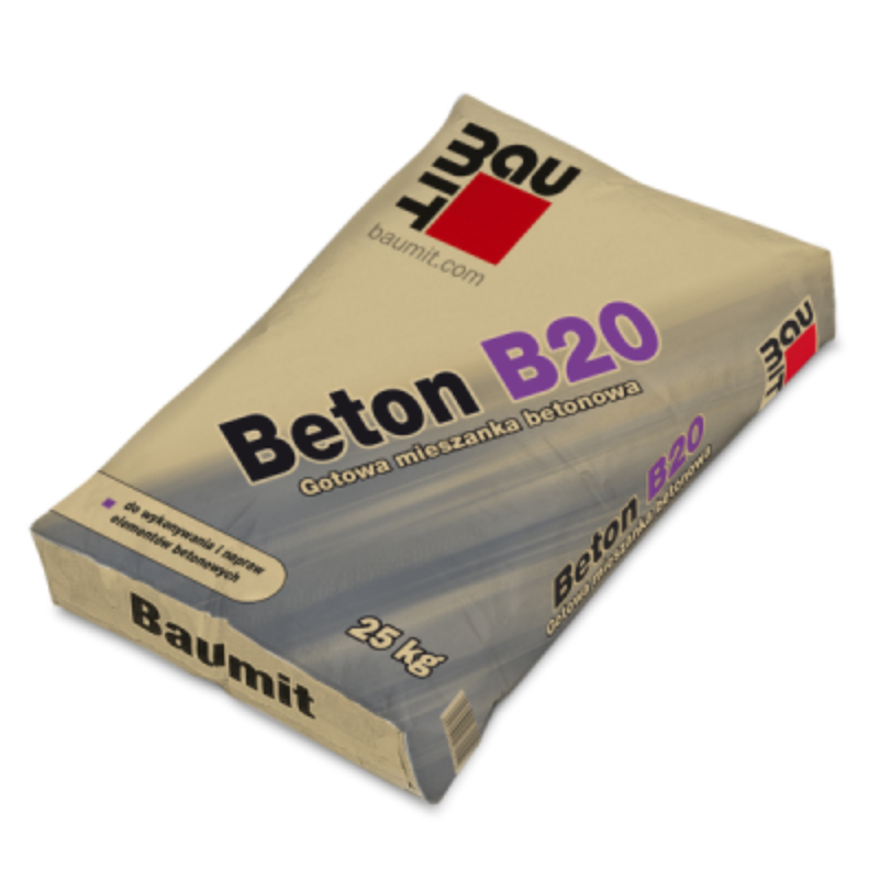 BAUMIT Gotowa mieszanka betonowa o wytrzymałości ≥ 20 MPa Beton B20 (25 kg)
