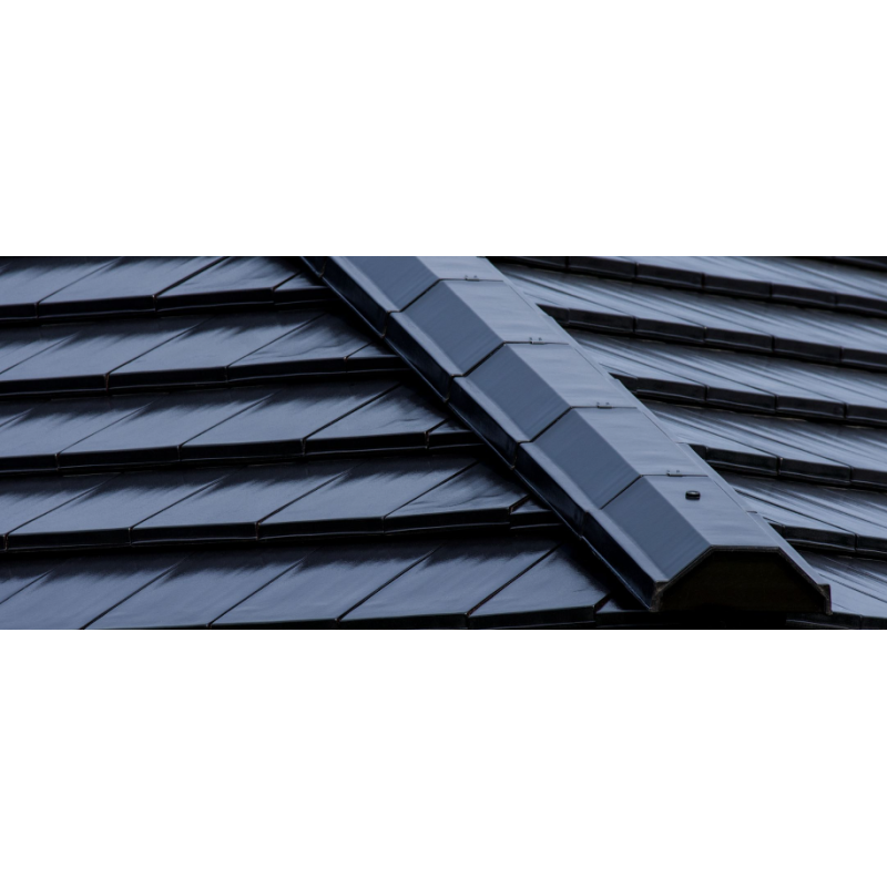 CREATON Dachówka ceramiczna płaska DOMINO FINESSE czarna glazurowana