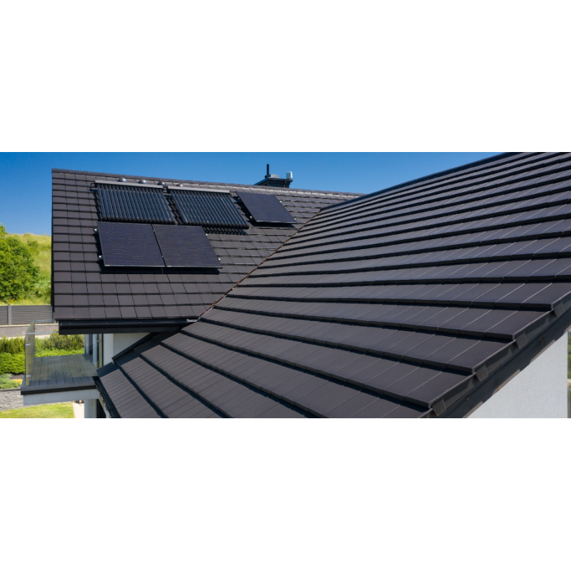 CREATON Dachówka płaska XL SIMPLA NUANCE antracytowa angobowana