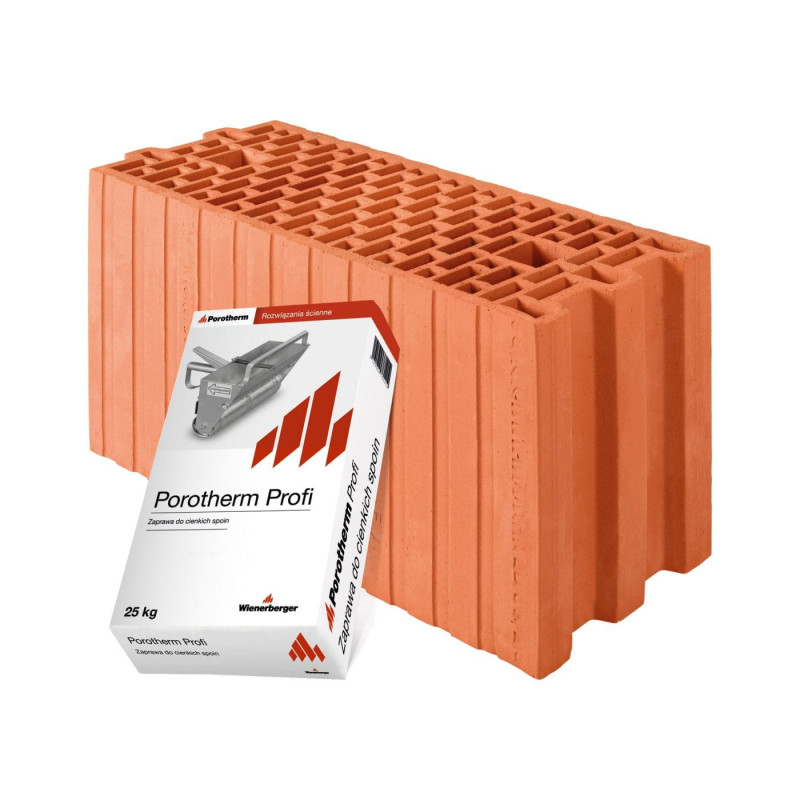 WINEBERGER Pustak ceramiczny szlifowany Porotherm 18.8 Profi