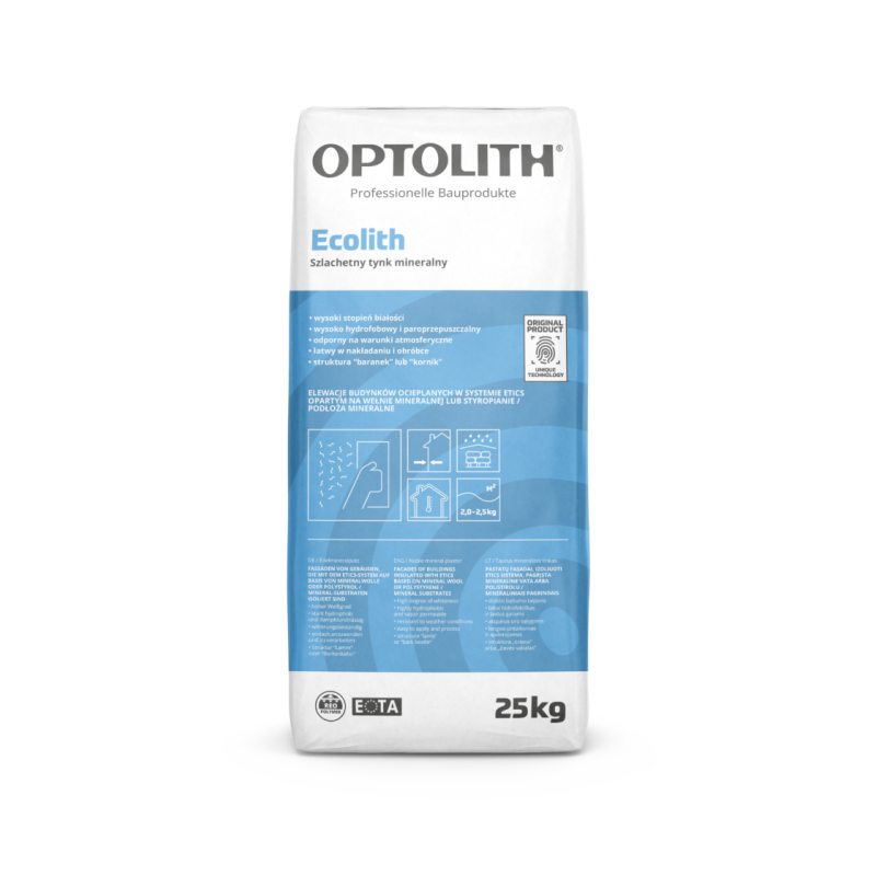 OPOLITH  Szlachetny tynk mineralny Optoplast Ecolith (25 kg)