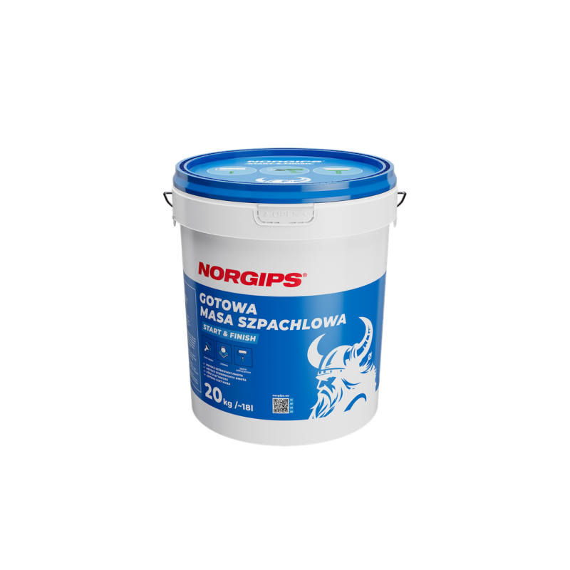 NORGIPS Gotowa dwufunkcyjna masa szpachlowa Start & Finish (20 kg)