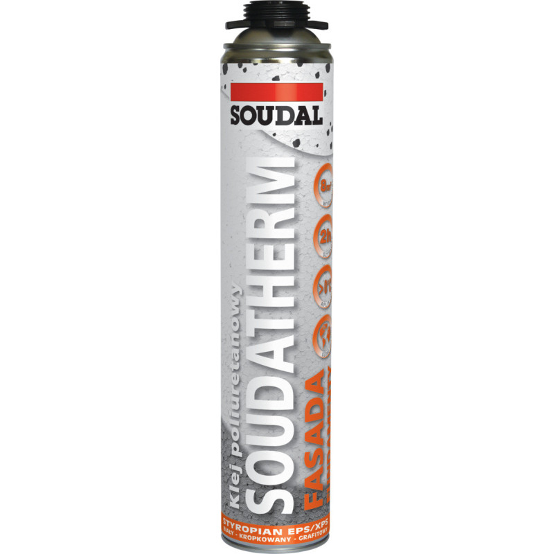 SOUDAL Klejąca pianka poliuretanowa Soudatherm Fasada - klej do styropianu (750 ml)