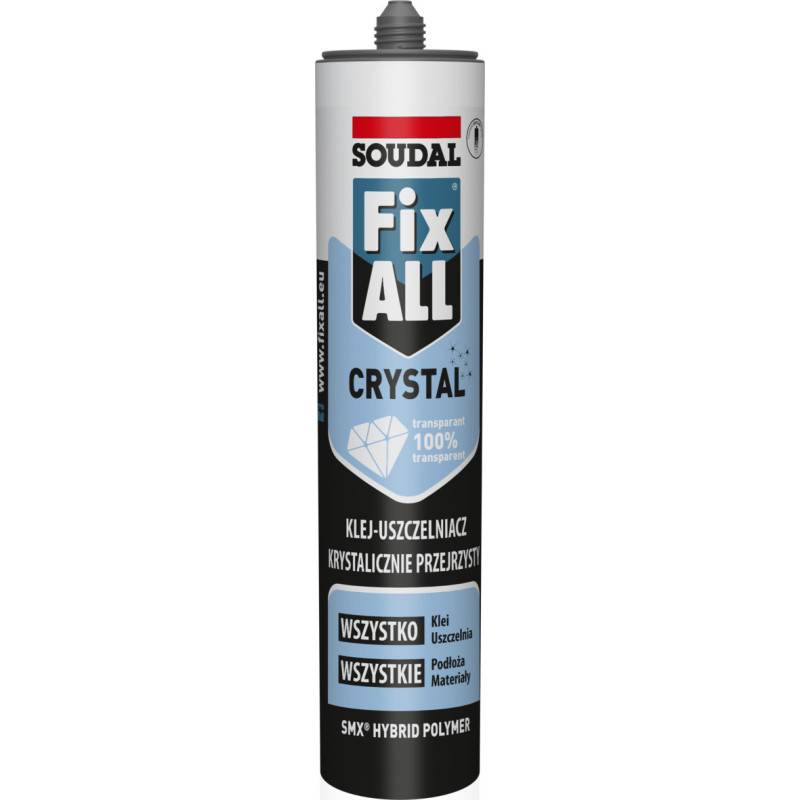 SOUDAL Klej-uszczelniacz hybrydowy Fix All Crystal (290 ml)