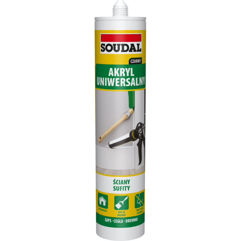 SOUDAL Akryl uniwersalny (czarny 280 ml)