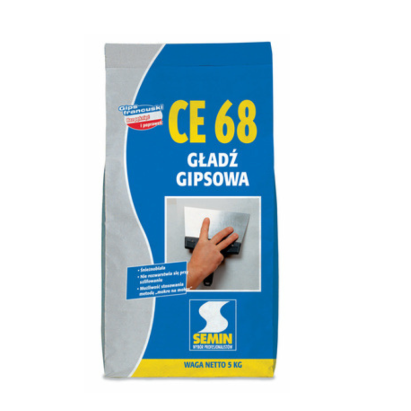SEMIN Gładź gipsowa do wyrównywania powierzchni CE 68 (5 kg)