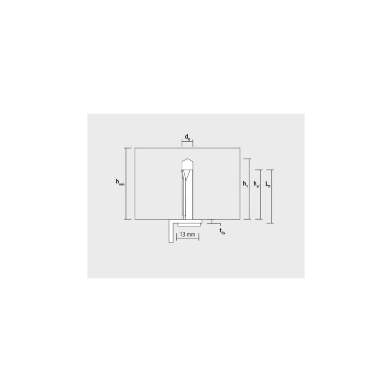 ACP Gwoździe sufitowe ocynkowane DA 6-30/5