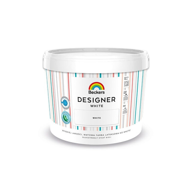 BACKERS Farba lateksowa Designer White (10 l lateks)